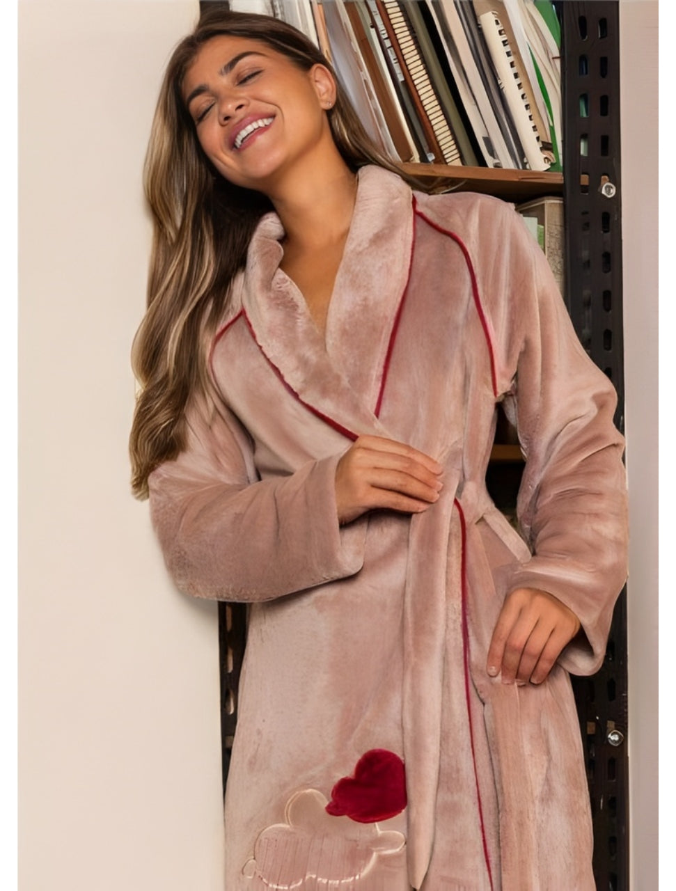 Soft winter robe _ Embroided detail |روب شتوي ناعم - تطريز بسيط