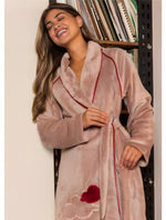 Soft winter robe _ Embroided detail |روب شتوي ناعم - تطريز بسيط