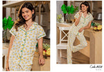 Pineapple Cotton Pajama – Short Sleeve | بيجامة قطن أناناس نص كم