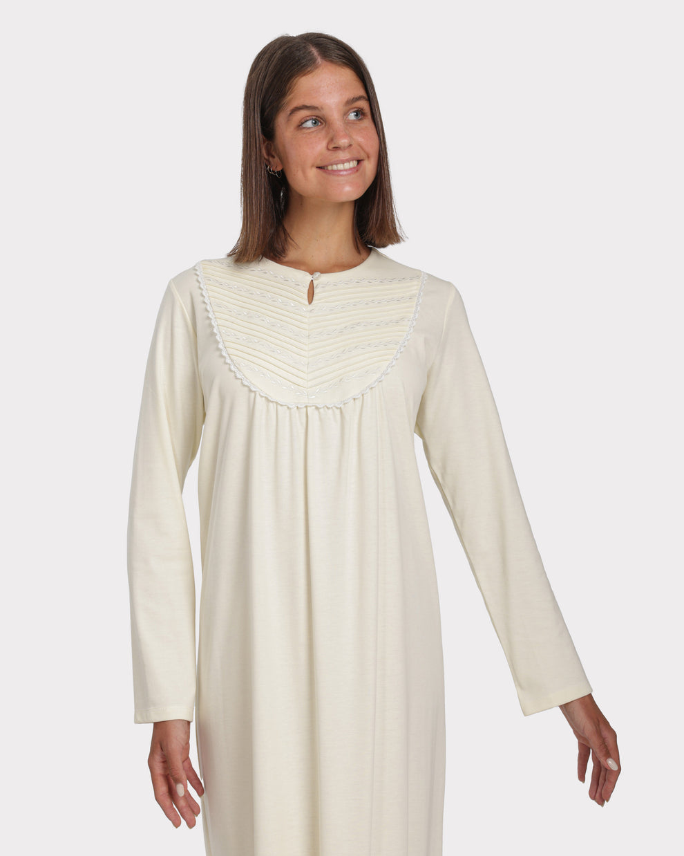 Beth Housegown | جلابية / قميص نوم قطن بيزك من النزا