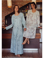 Floral cotton housegown.