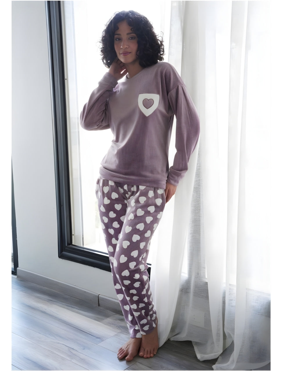 SoftCozy winter pyjama set - Purple. | طقم بيجامة شتوي ناعم و دافي - بنفسجي