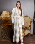 Off-White Plush Robe | روب فرو أوف وايت سادة